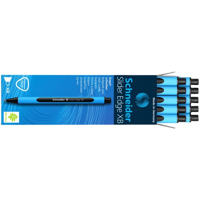 Schneider -  Balpen slider edge xb zwart | 10 stuks