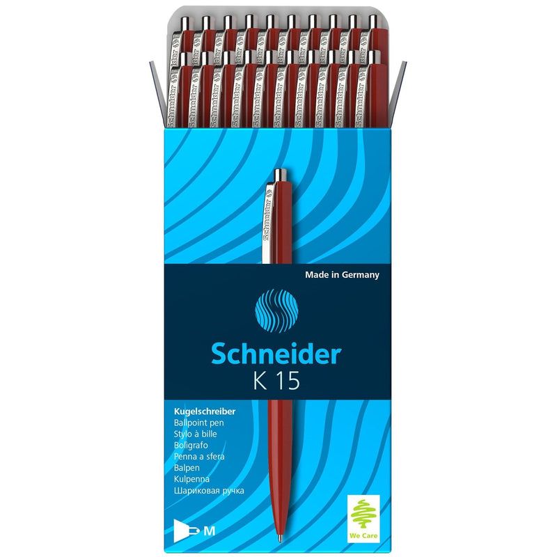 Schneider -  Balpen k15 m rood | 20 stuks