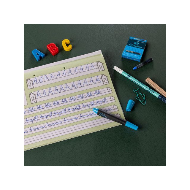 Schneider -  Rollerpen breeze m zwart/blauw