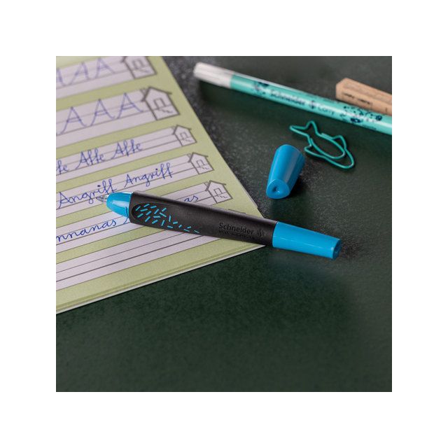 Schneider -  Rollerpen breeze m zwart/blauw