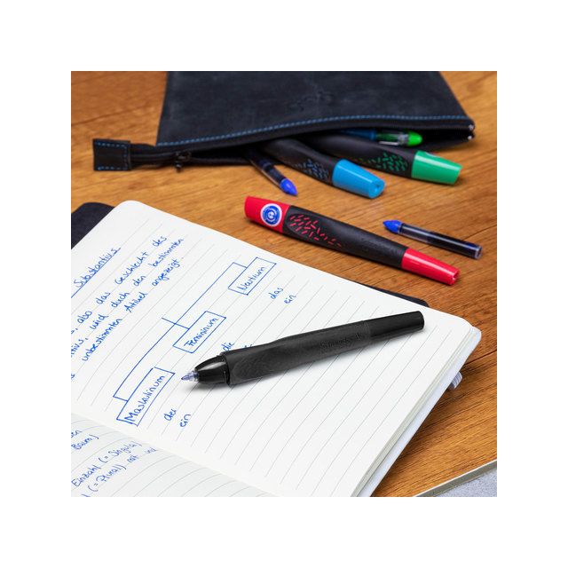 Schneider -  Rollerpen breeze m zwart/blauw