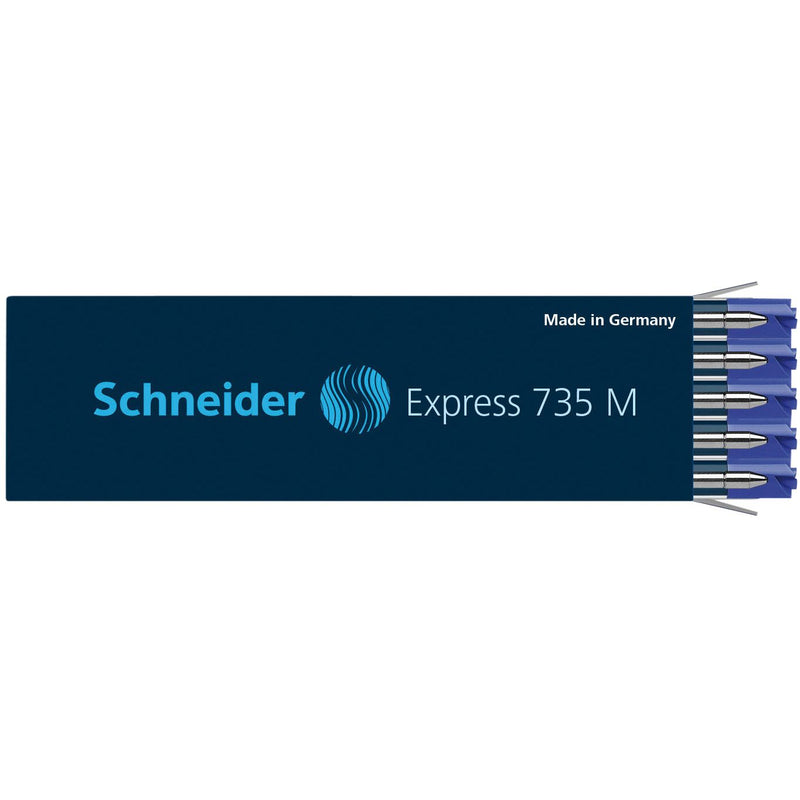 Schneider -  Balpenvulling 735 express m blauw | 10 stuks