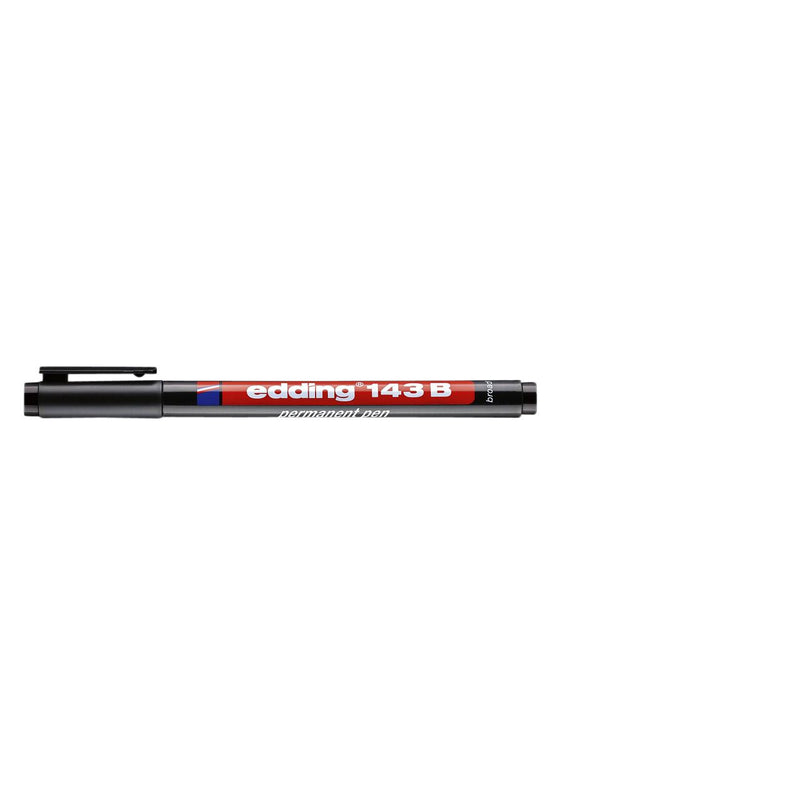 Edding -  Viltstift  143 schuin 1-3mm zwart