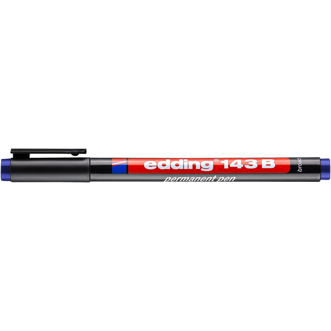 Edding -  Viltstift  143 schuin 1-3mm blauw