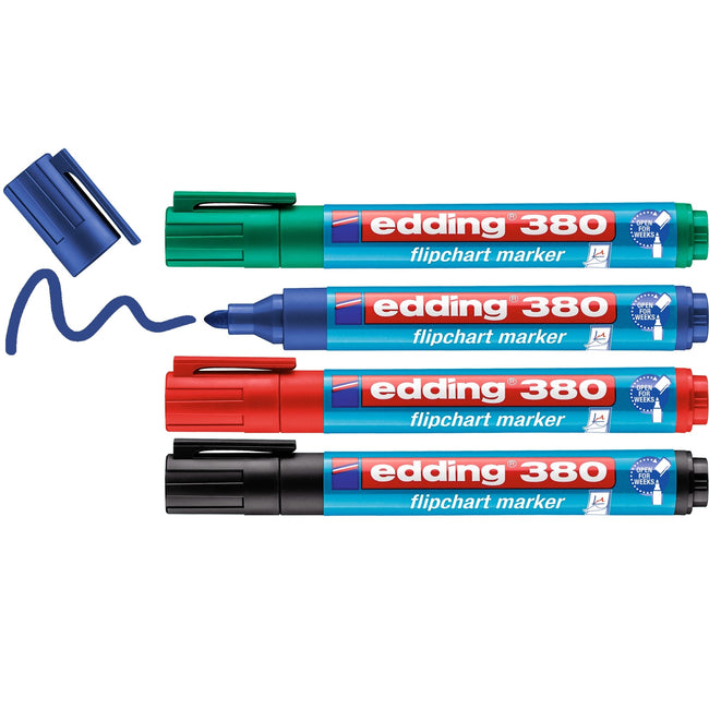 Edding -  Viltstift  380 flipover rond 1.5-3mm assorti