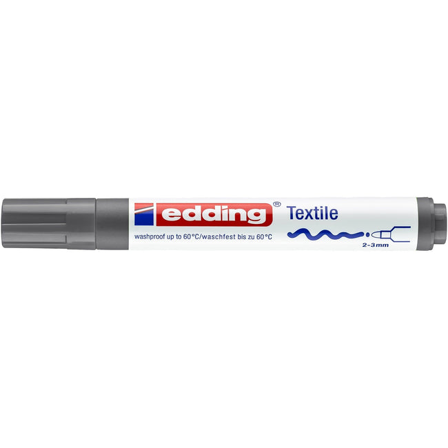 Edding -  Textielmarker  4500 rond 2-3mm grijs