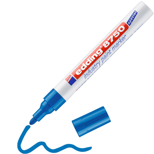 Edding -  Paintmarker  8750 industrie 2-4mm blauw | 10 stuks