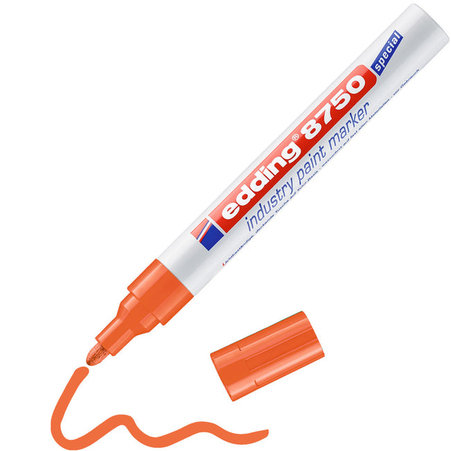 Edding -  Paintmarker  8750 industrie 2-4mm oranje | 10 stuks
