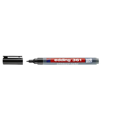 Edding -  Whiteboardmarker  361 rond 1mm zwart