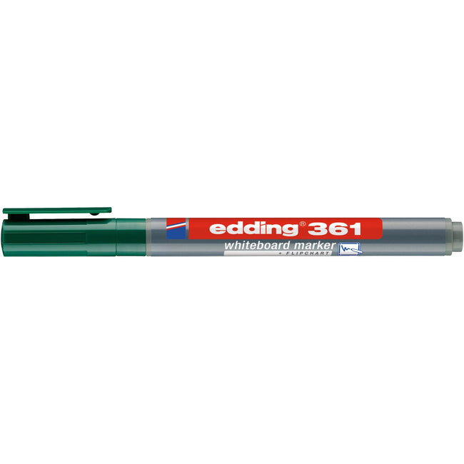 Edding -  Whiteboardmarker  361 rond 1mm groen | 10 stuks
