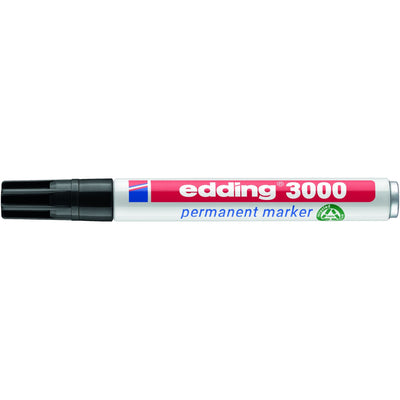 Edding -  Viltstift  3000 rond 1.5-3mm zwart | 10 stuks