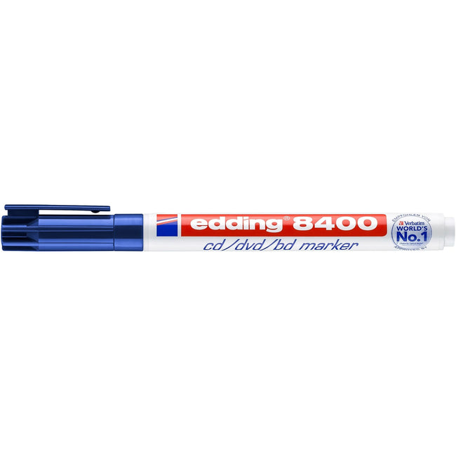 Edding -  Cd marker  8400 rond 0.5-1mm blauw | 10 stuks