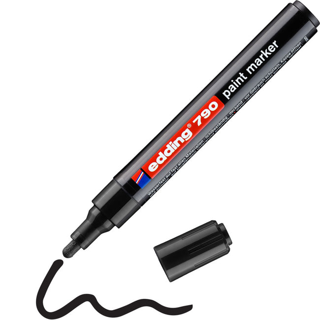 Edding -  Paintmarker  790 alcoholbasis 2-3mm zwart | 10 stuks