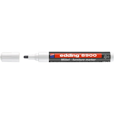Edding -  Viltstift  8900 meubel rond 1.5-2mm zwart | 5 stuks