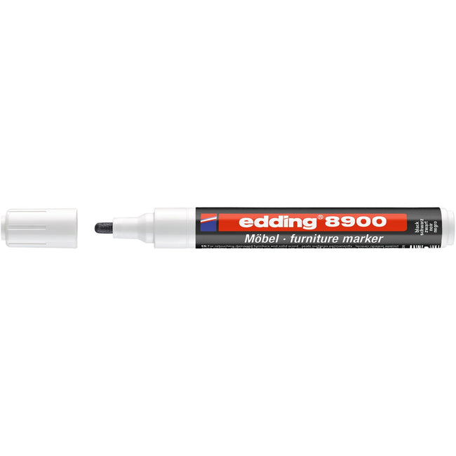 Edding -  Viltstift  8900 meubel rond 1.5-2mm zwart | 5 stuks