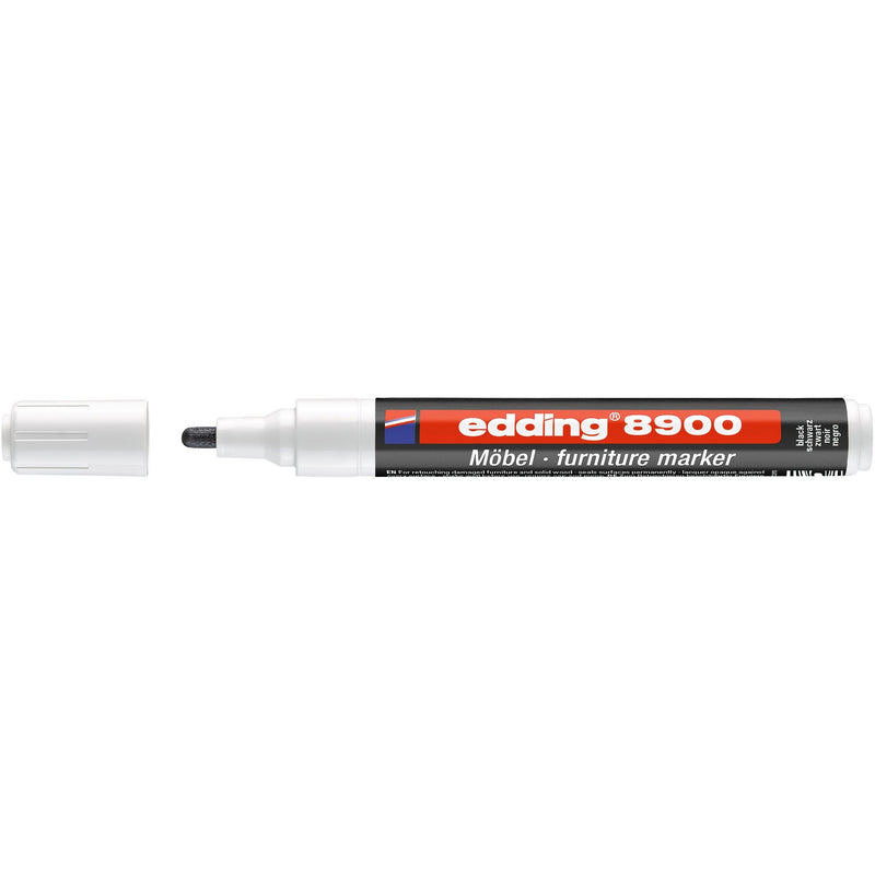 Edding -  Viltstift  8900 meubel rond 1.5-2mm zwart | 5 stuks
