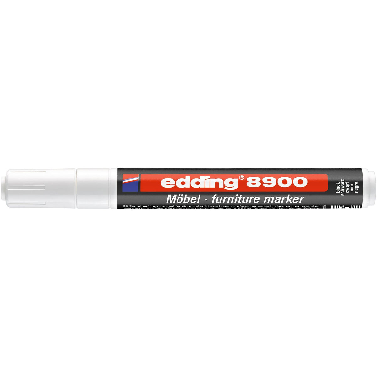 Edding -  Viltstift  8900 meubel rond 1.5-2mm zwart | 5 stuks