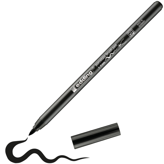 Edding -  Brushpen  4200 porselein zwart
