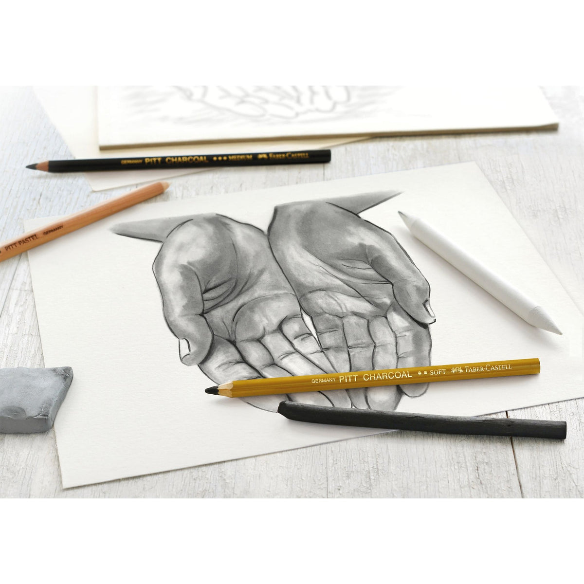 Faber Castell -  Houtskool faber-castell 7-delig | 66 stuks