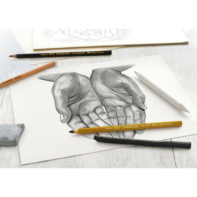 Faber Castell -  Houtskool faber-castell 7-delig | 66 stuks