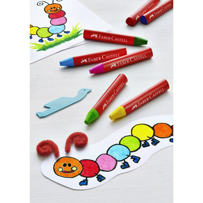 Faber Castell -  Waskrijt faber-castell driehoekig ass