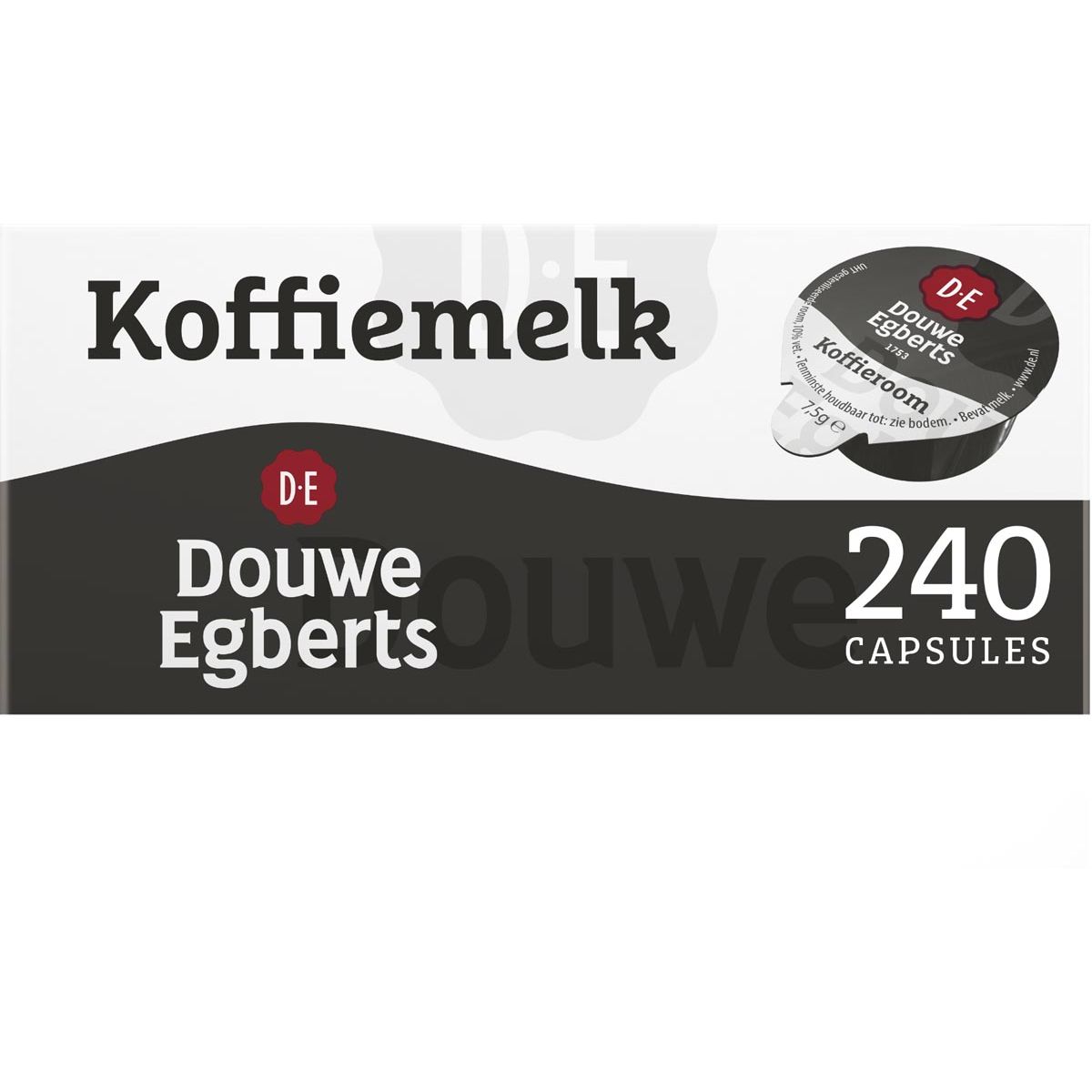 Douwe Egberts -  koffiemelk, cups van 7,5 g, doos van 240 stuks