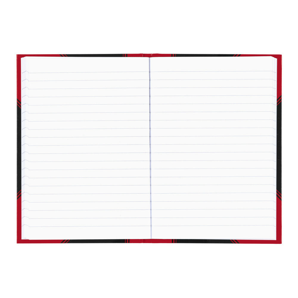 Bantex -  Notitieboek  zwart/rood a5 lijn 70gr 96vel | 6 stuks