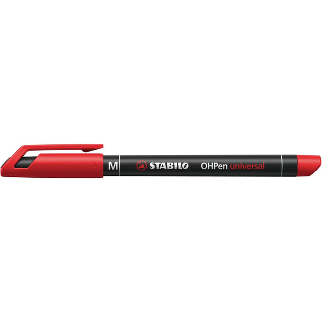 Stabilo -  Viltstift ohp 843/40 rond m rood | 10 stuks