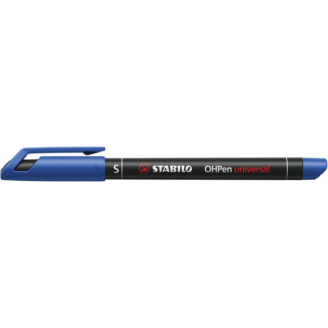 Stabilo -  OHPen, permanent marker, superfine 0.4 mm, blauw, per stuk