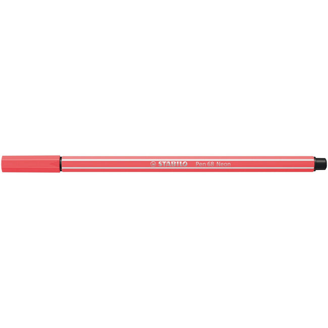 Stabilo -  Viltstift pen 68/040 m neon rood | 10 stuks