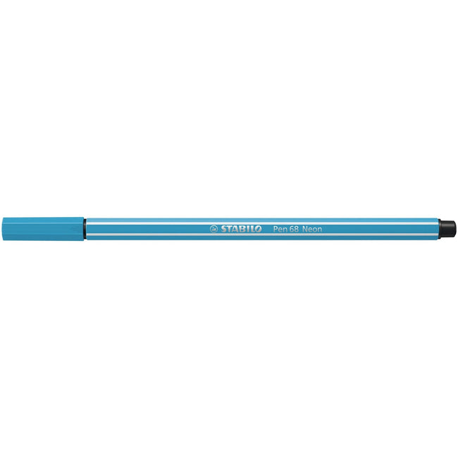Stabilo -  Viltstift pen 68/031 m neon blauw | 10 stuks
