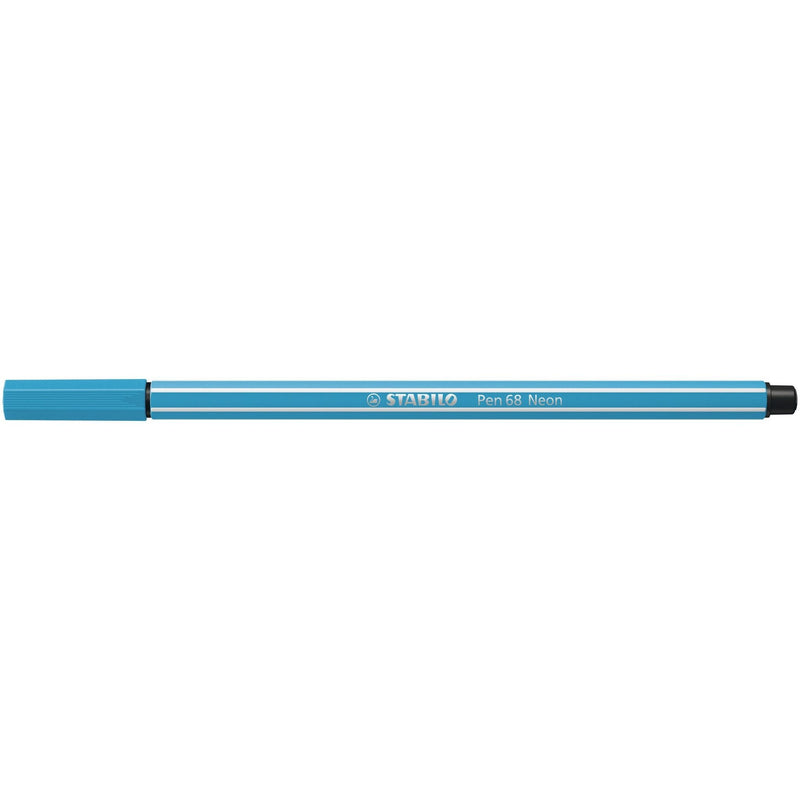 Stabilo -  Viltstift pen 68/031 m neon blauw | 10 stuks