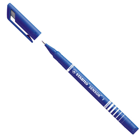 Stabilo -  SENSOR, Fineliner, Fijn 0.3 mm, Met Meeverende Schrijfpunt, doos 10 stuks, blauw | 10 stuks