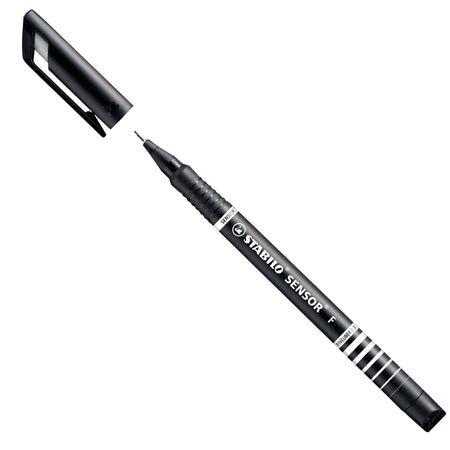 Stabilo -  SENSOR, Fineliner, Fijn 0.3 mm, Met Meeverende Schrijfpunt, doos 10 stuks, zwart | 10 stuks