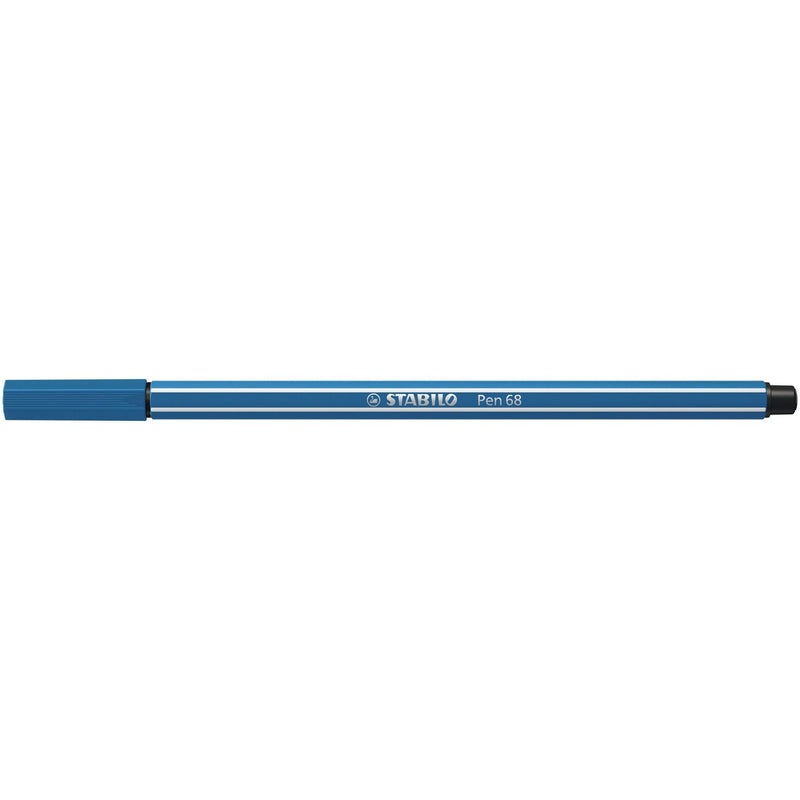 Stabilo -  Pen 68, premium viltstift, ultramarijn blauw, per stuk | 10 stuks