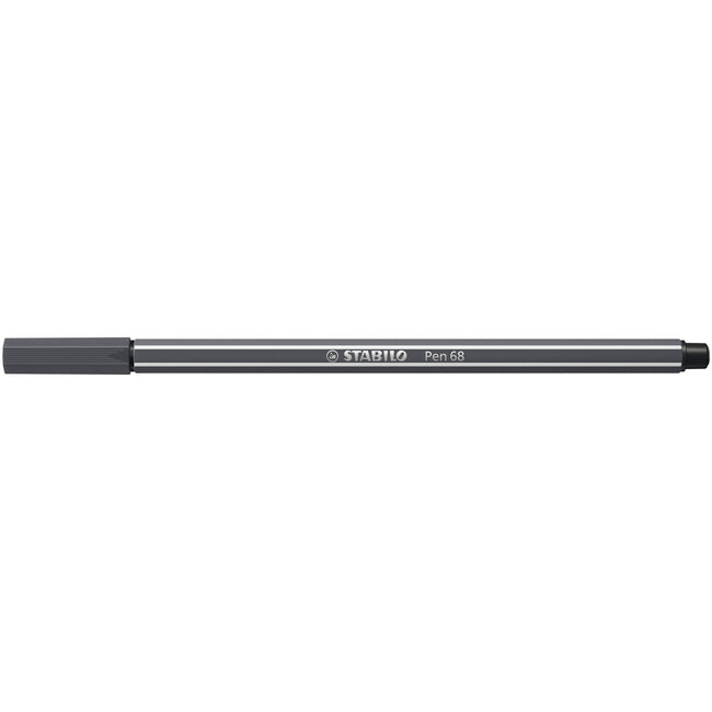 Stabilo -  Viltstift pen 68/97 m diepkoud grijs | 10 stuks
