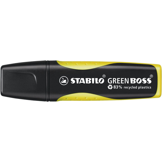 Stabilo -  Markeerstift green boss 6070/24 geel | 10 stuks