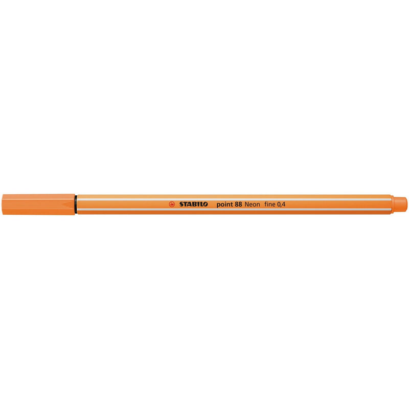 Stabilo -  point 88, premium fineliner 0.4 mm, neon oranje, per stuk