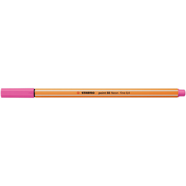 Stabilo -  Fineliner point 88/056 f neon roze | 10 stuks