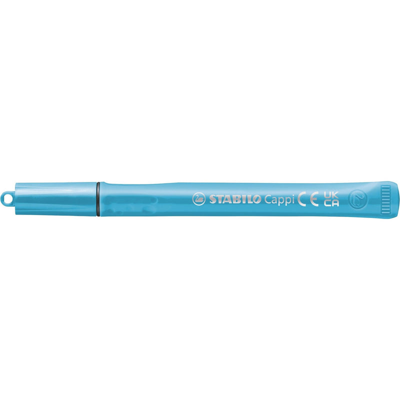 Stabilo -  Cappi, viltstift, nooit meer je dop kwijt dankzij de dopring, etui met 24 kleuren