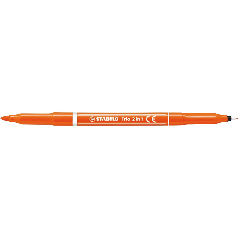 Stabilo -  TRIO 2 in 1 viltstift Fijn/medium Meerkleurig