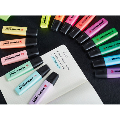 Stabilo -  BOSS ORIGINAL tel, markeerstift, etui met 6 kleuren