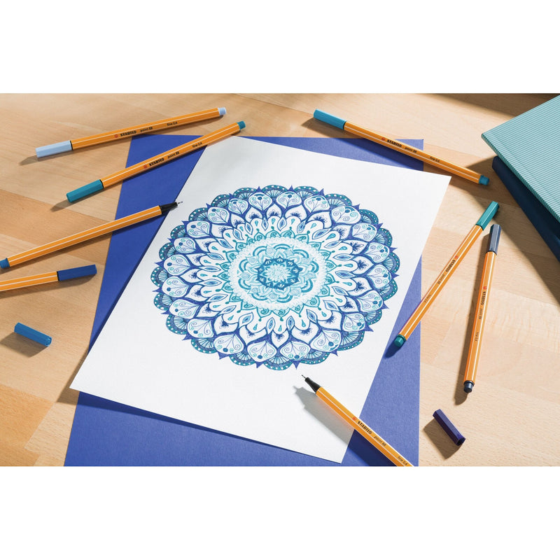 Stabilo -  point 88, premium fineliner 0.4 mm, licht smaragdgroen, per stuk