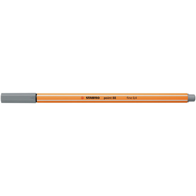Stabilo -  Fineliner point 88/95 f middelkoud grijs | 10 stuks