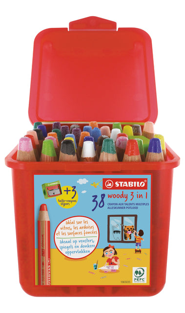 Stabilo -  Kleurpotlood 882 woody 3 in 1 38st ass