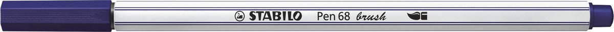 Stabilo -  Pen 68 brush, premium brush viltstift, pruissisch blauw, per stuk