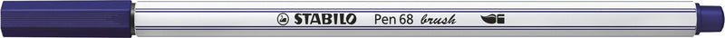Stabilo -  Pen 68 brush, premium brush viltstift, pruissisch blauw, per stuk