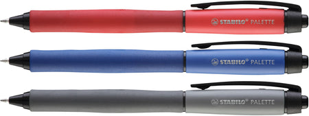 Stabilo -  PALETTE, rollerball met drukmechanisme, zwart, lijnbreedte F (0.4 mm), 10 stuks, zwart schrijvend | 10 stuks