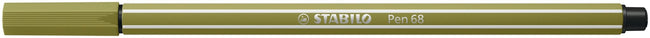 Stabilo -  Viltstift pen 68/37 m moddergroen | 10 stuks