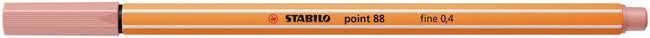 Stabilo -  point 88, premium fineliner 0.4 mm, blush, per stuk
